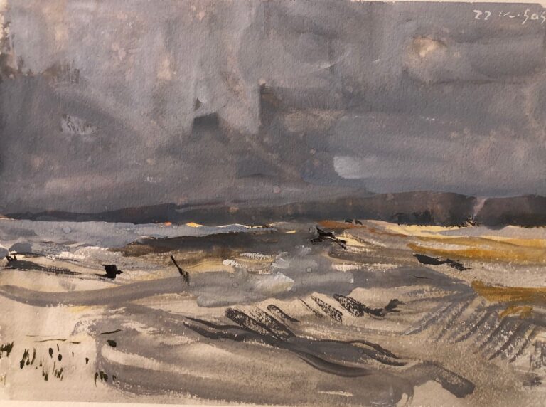 Landscape with seashore